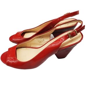 Franco Sarto Raven Peep  Toe Slingback Pumps